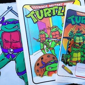 TMNT Vintage 1989 Teenage Mutant Ninja Turtles Cover School Notebook PVC TMNT Fan Leonardo Raphael Donatello Michelangelo Action Figures