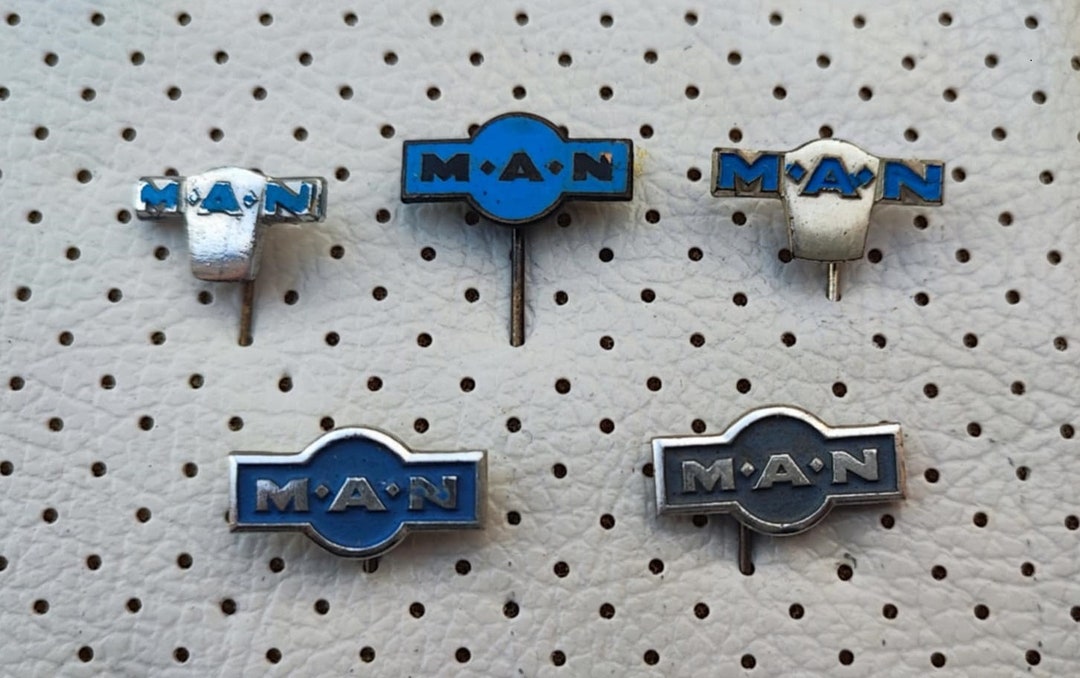 Man Symbol Pin MAN Trucks and Bus Vintage Pins Collection Automobilia Souvenirs ...