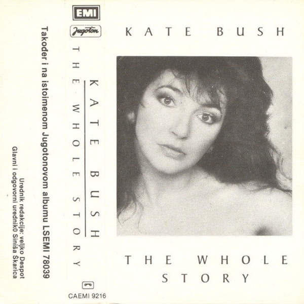 Kate Bush The Whole Story 1987 Jugoton Yugoslavia rare cassette tape Original Unique Kate Bush Album Compilation Memorabilia