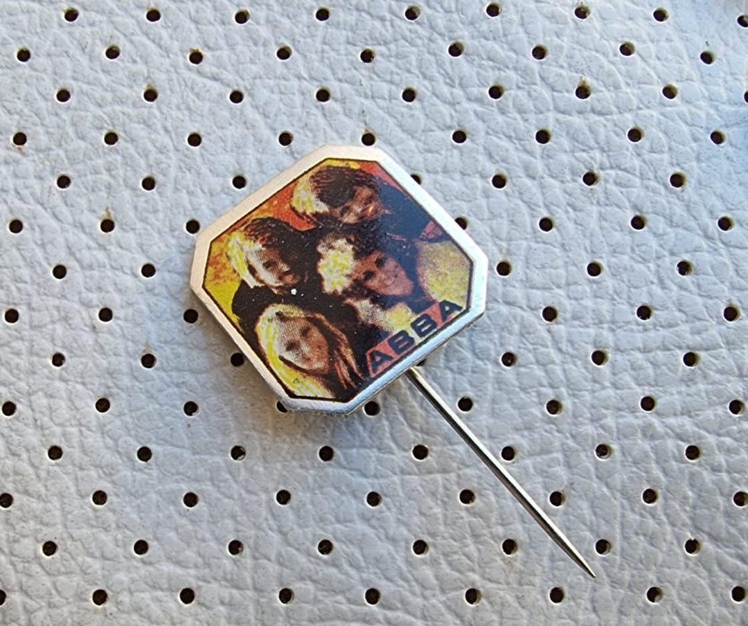 ABBA Vintage PIN Badge 1976 ABBA Original Pin Agnetha Fältskog Björn ...