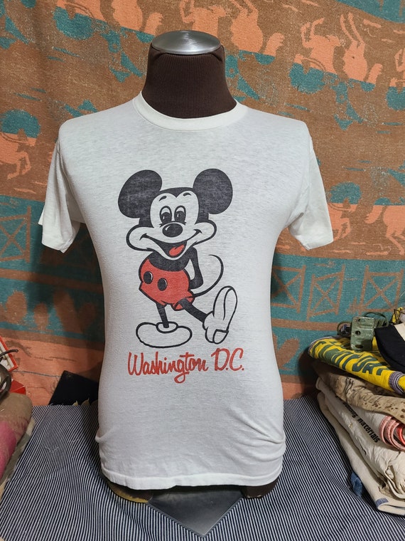 Vintage 80s Disney Mickey Mouse Cartoon Washington
