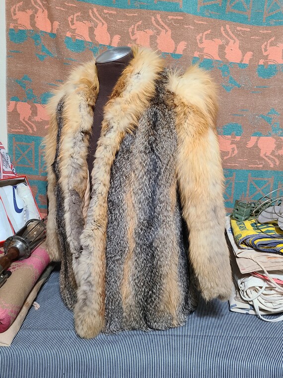 Vintage Red Red Fox Fur Luxurious winter Overcoat