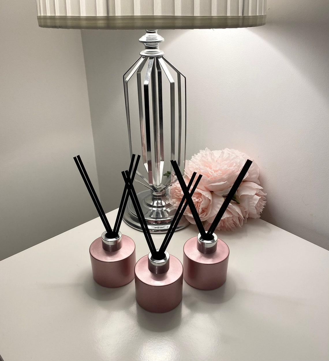 Perfume Reed Diffusers High Gloss Pink Reeds included Etsy