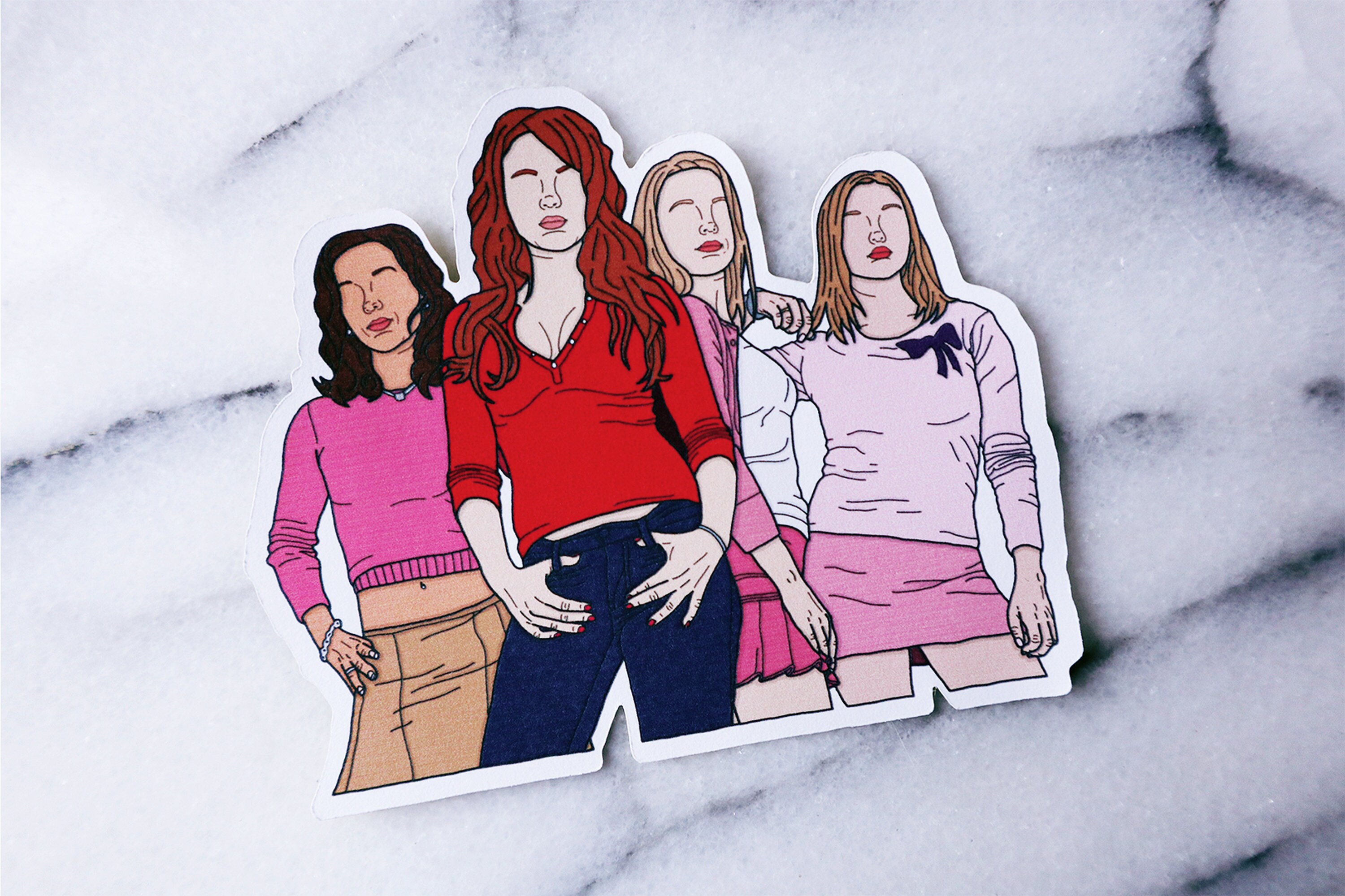 Mean Girls Movie Sticker Autocollant Stickers Autocollants Etsy