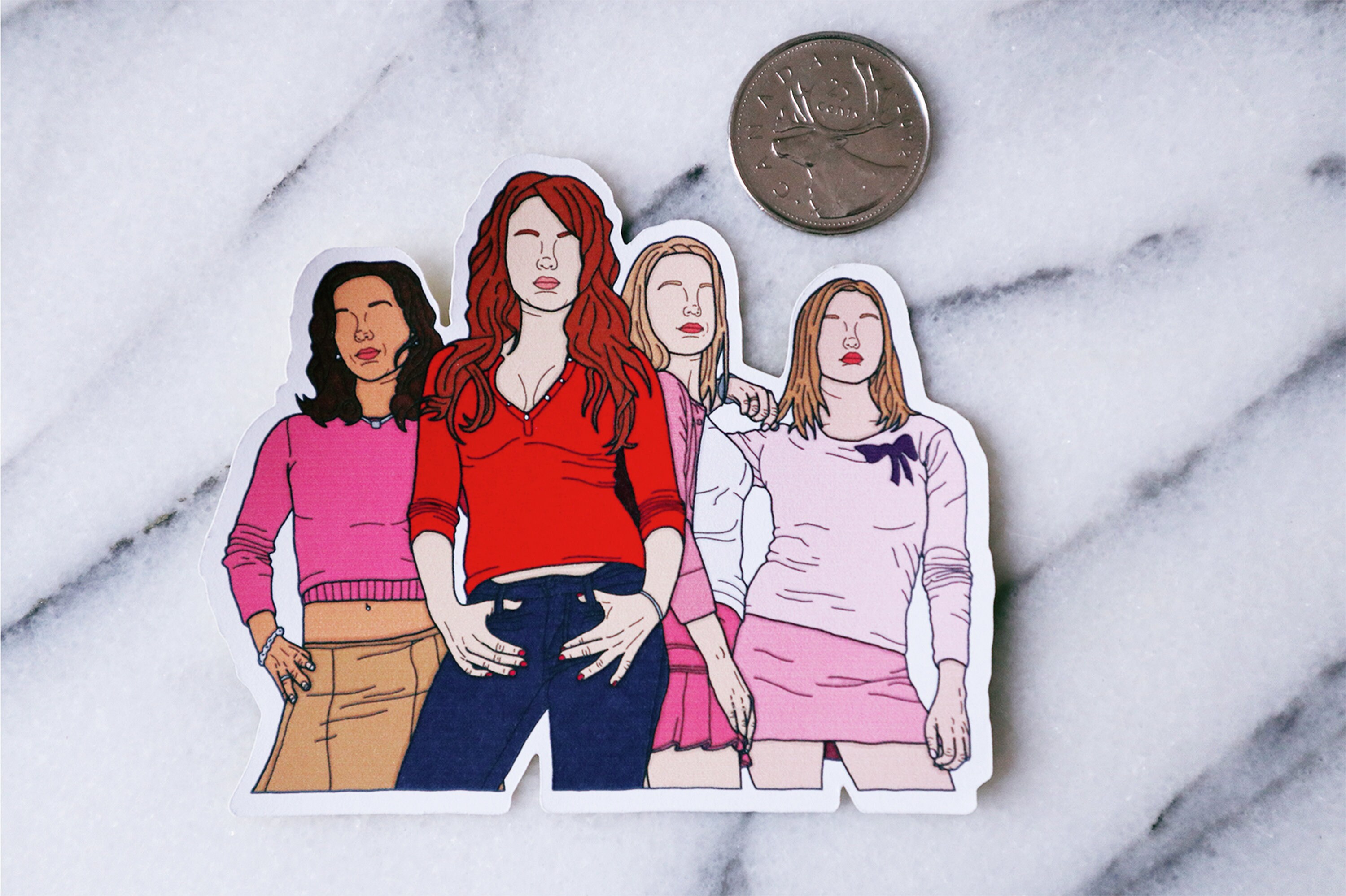 Mean Girls Movie Sticker Autocollant Stickers Autocollants Etsy
