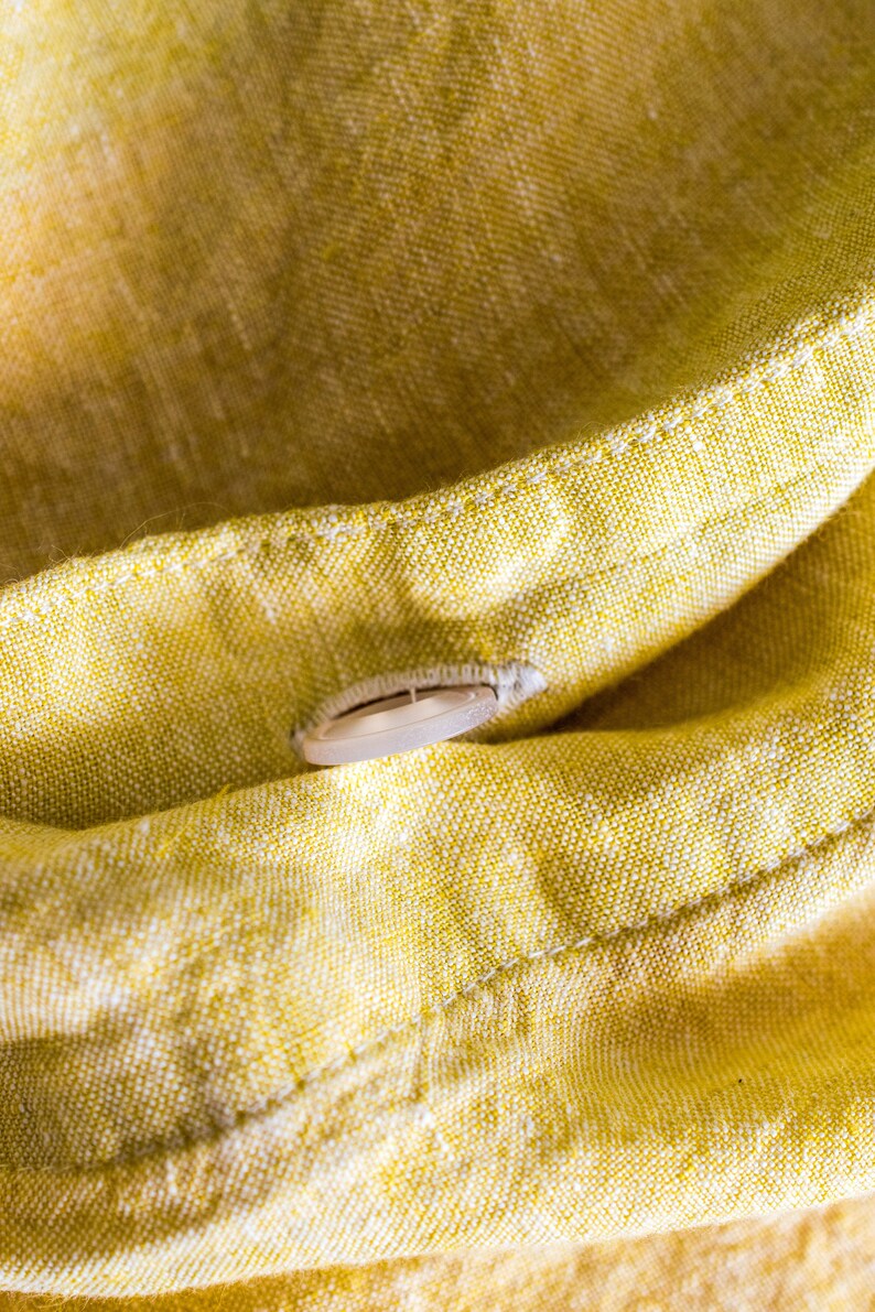 Yellow Linen Duvet Cover Fresh Lemon Decorative Linen Etsy
