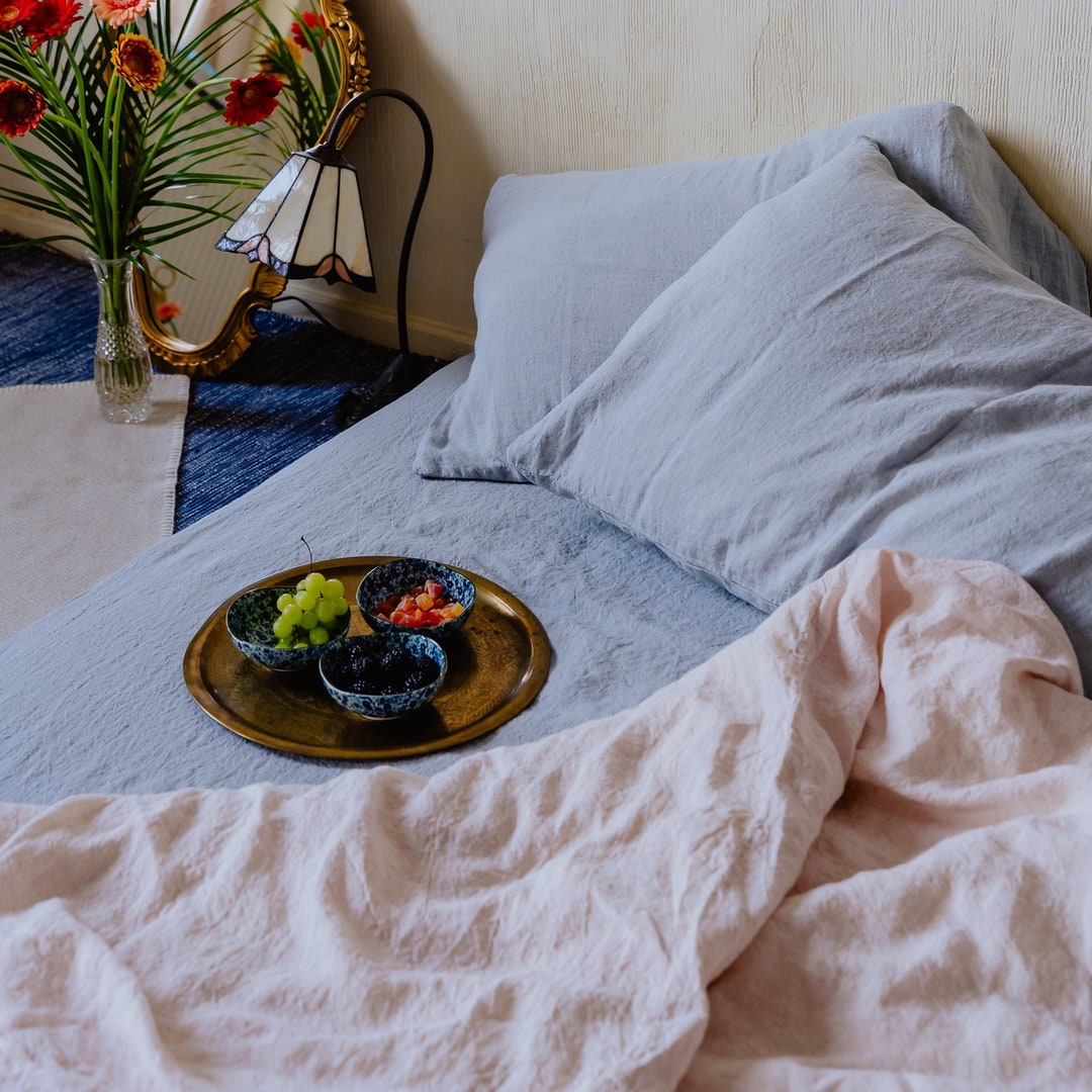 Grey Linen Pillowcase Handmade Linen Pillow Cover Throw Etsy