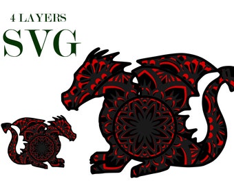 Download Dragon Mandala Svg Etsy