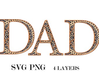 Download Dad Mandala Svg Etsy