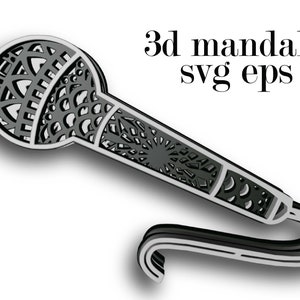 MICROFONO , 4 strati , Download digitale , Svg Eps file