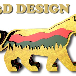 Tigerwald, 3D Mandala , ( Svg Eps Dateien ) + Geschenk 25 Mandalas ( Svg Dateien 4-7 Schichten ) Digitaler Download