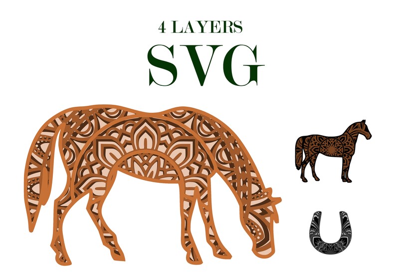 Free Free Layered Horse Svg 168 SVG PNG EPS DXF File