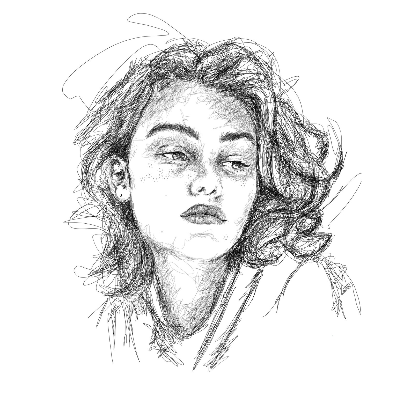 Custom portrait from photo line Digital portrait Portrait Etsy