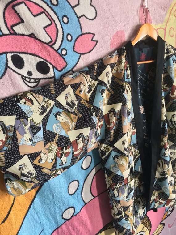 Reversible Samurai Hanten kimono Noragi Kimono jac