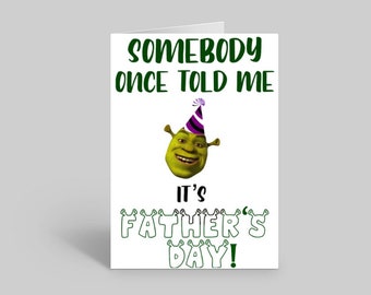 Shrek Card Etsy