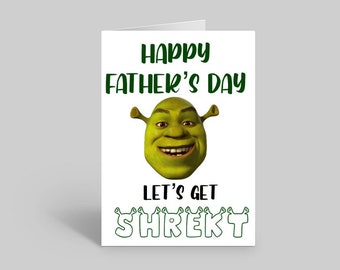 Shrek Card Etsy