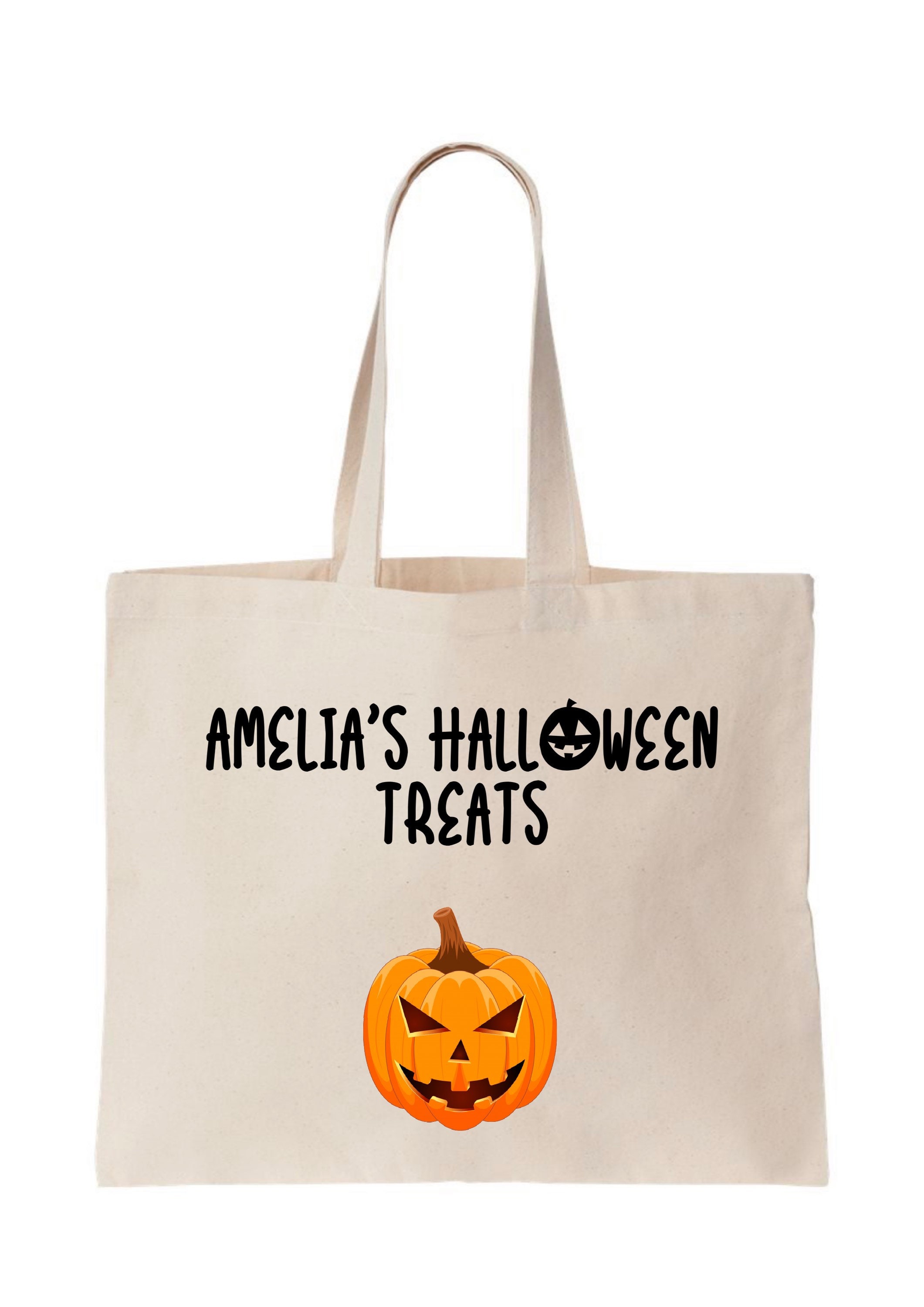 Halloween Trick or Treat bag & Pumpkin vinyl sticker choose | Etsy
