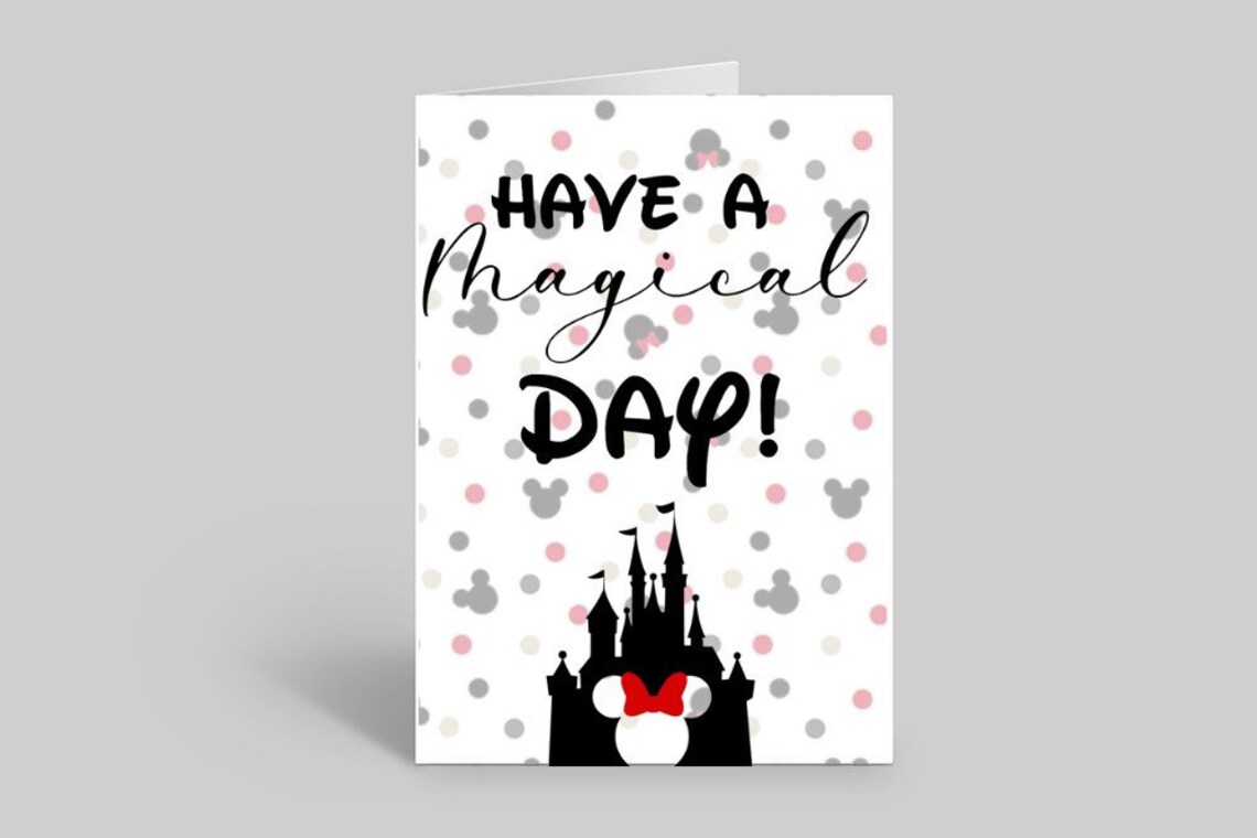 Disney Inspired Personalised Greeting Card Magical Day | Etsy