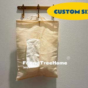 Pure cotton tissue box cover,  wall hanging tissue bag, car tissue holder, cotton tissue case for car, farmhouse tissue bag