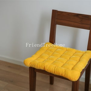 Custom size velvet seat cushion chair pad velvet personalize party cushion image 1