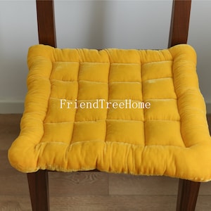Custom size velvet seat cushion chair pad velvet personalize party cushion image 2