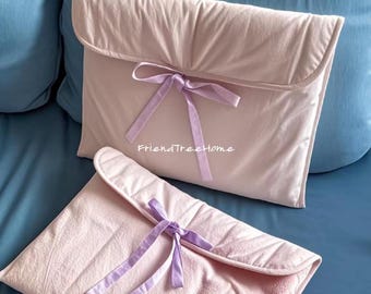 Handmade Cotton iPad Sleeve – Soft, Custom iPad Case with Zipper