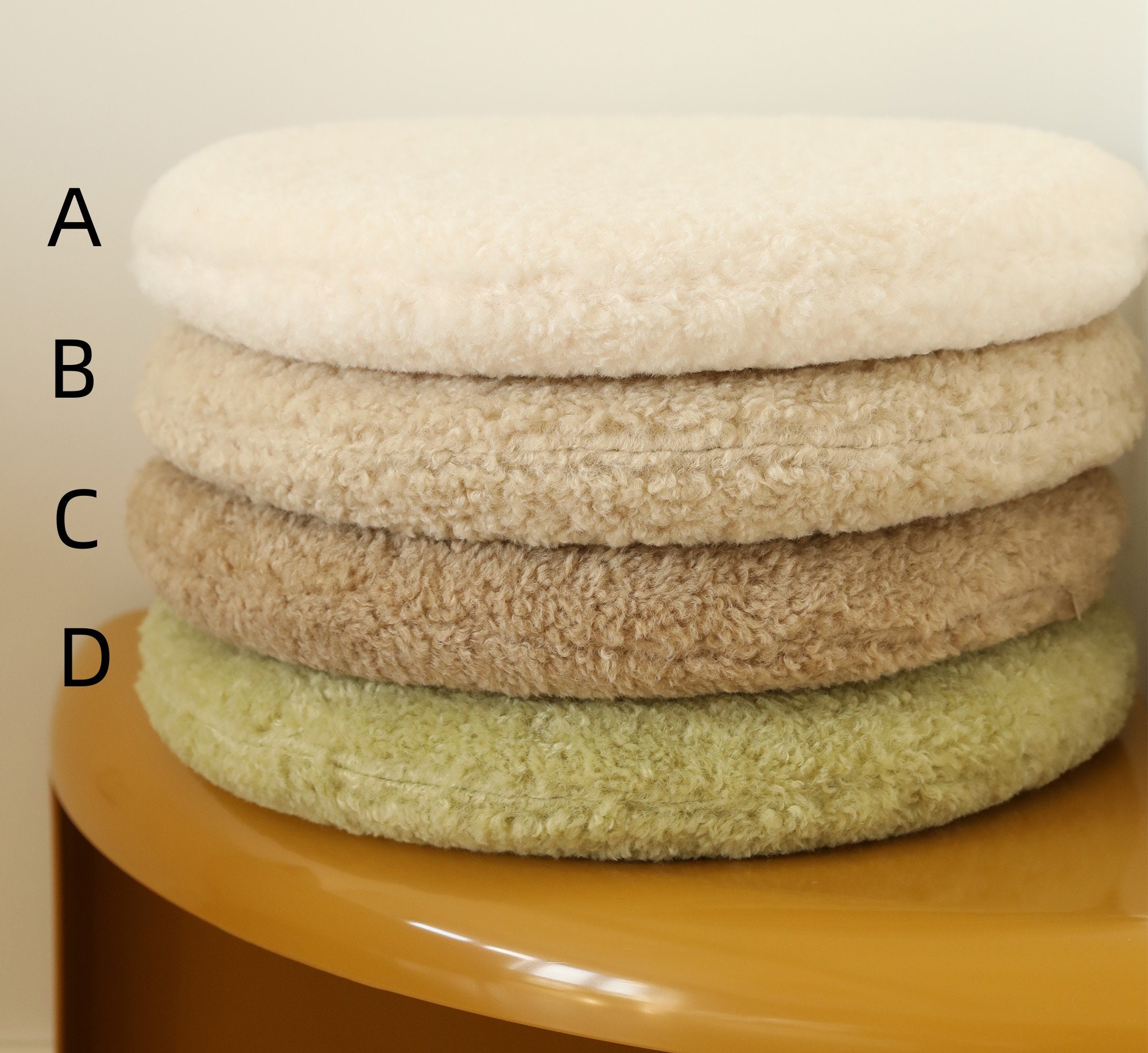 Round Dining Chair Cushion / Memory Foam Cushion / Hip Butt Protection