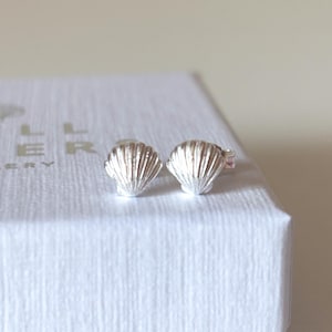 Silver Earrings Under The Sea Set, Beach Themed Earrings, Seashell, Starfish, Seahorse Studs, Summer Stud Trio