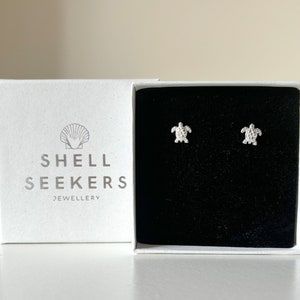 Kleine zeeschildpadoorknopjes, 925 sterlingzilveren schildpadoorknopjes, schildpadoorknopjes, schattige strandsieraden