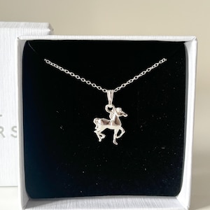 Sterling Silver Horse Pendant Necklace | Dainty Horse Necklace | Equine Jewellery | Gift for Horse Lovers