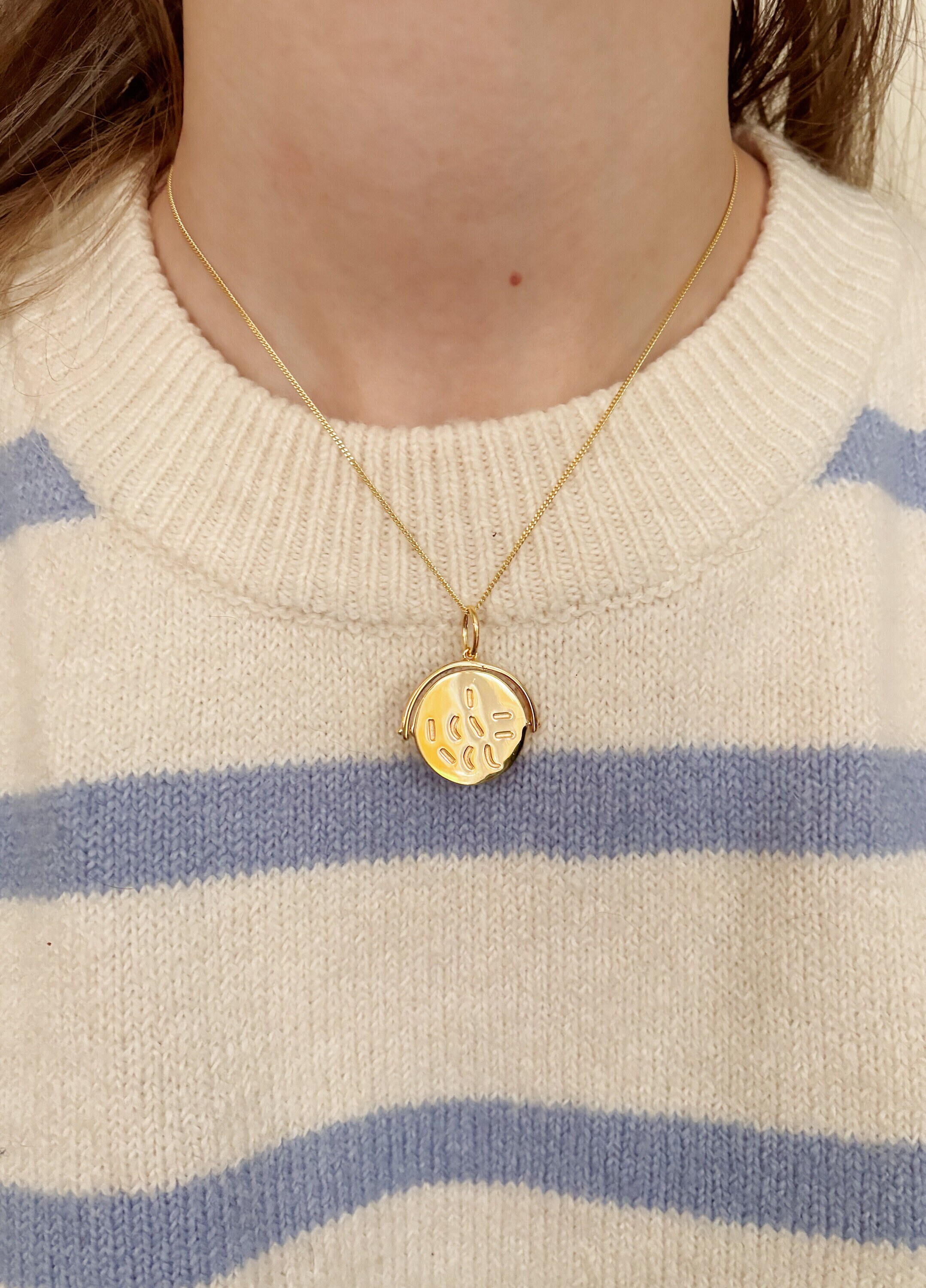 I Love You Spinning Necklace Gold Spinning Pendant Necklace I Love You Silver Spinner Necklace