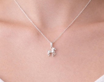 Sterling Silver Horse Pendant Necklace | Dainty Horse Necklace | Equine Jewellery | Gift for Horse Lovers