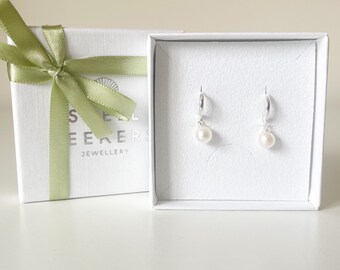 Boucles D'oreilles Pendantes Pour Demoiselles D'honneur En Argent, Or, Or Rose, Zircone Cubique, Zircone Cubique