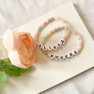 GIRLS NAME BRACELET, Personalised Little Girls Name Bracelet, Personalised Kids Jewellery, Kids Name Bracelet, Kids Jewellery Gift