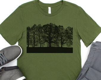 Simple Tree tshirt, Outdoors Shirt, Trees Shirt, Nature tshirt, Woods, Womens  Shirt,  Nature lover tshirt