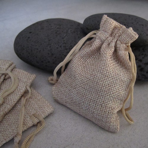Pochettes Toile De Jute Sac Sachet Pour Offrir 9x7cm Pour Etsy