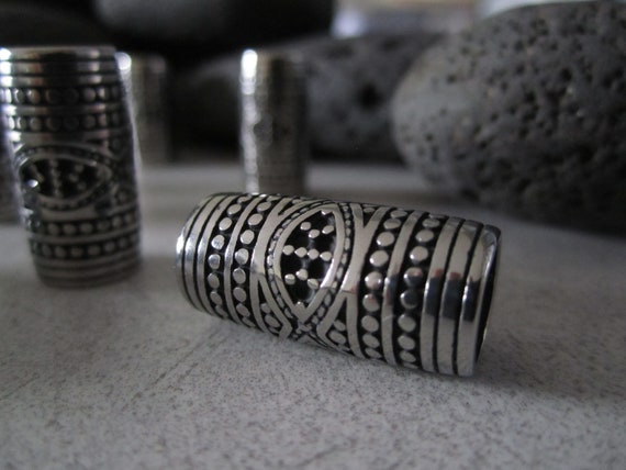 Perle De Barbe Colonne Viking En Acier Inoxydable 23,5x12mm