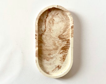 Oval Tray _ Marble