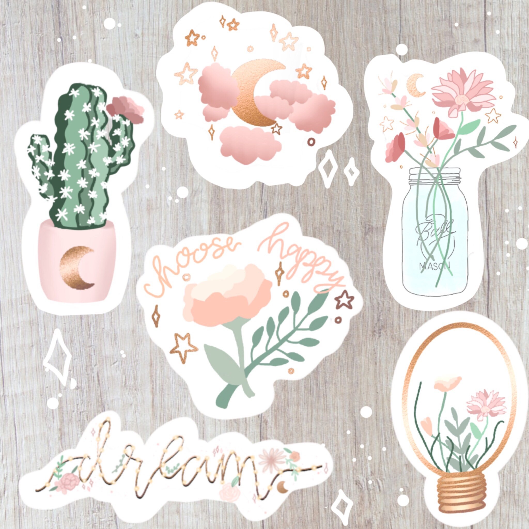 10 Random Stickers Full Sized Random Pack Of Stickers Cute Etsy