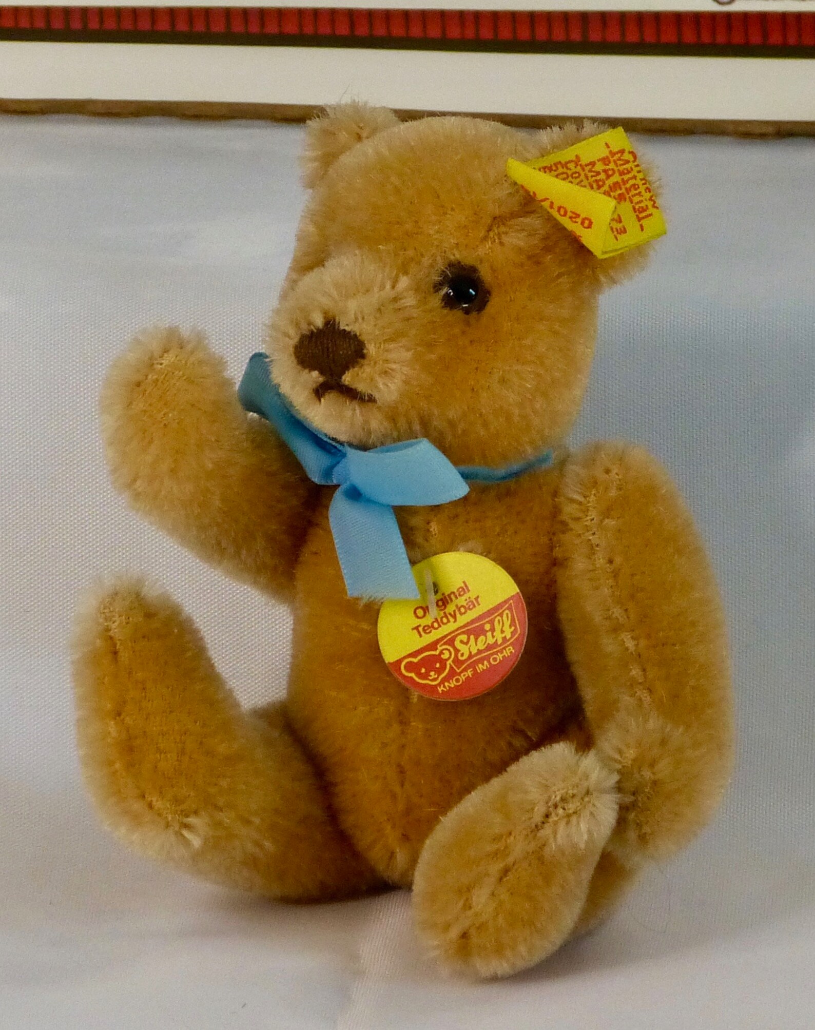 Steiff Bear Miniature Original Steiff Bear with Blue Ribbon Etsy