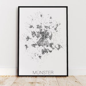 Figure Ground Plan Münster | City Map | Art print in 8 colors