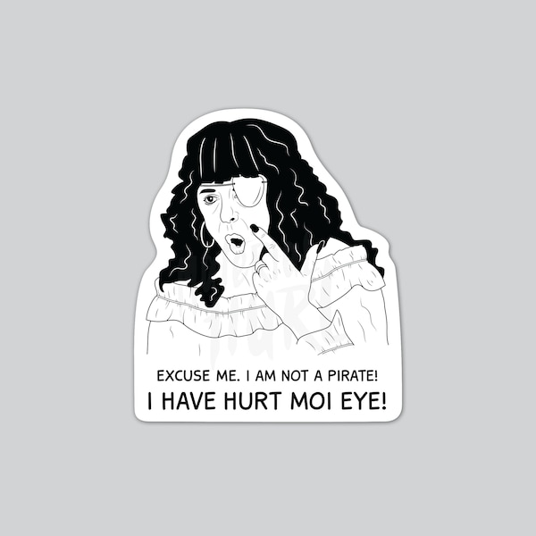 Kim Craig Magnet OR Sticker - Kath & Kim - I Am Not A Pirate Quote