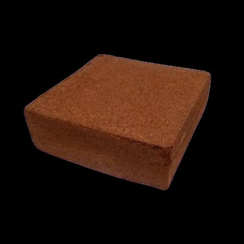 Coco Coir Brick Coconut Fiber Block Compressed Growing Etsy