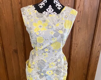 Vintage Mod Floral Apron Retro