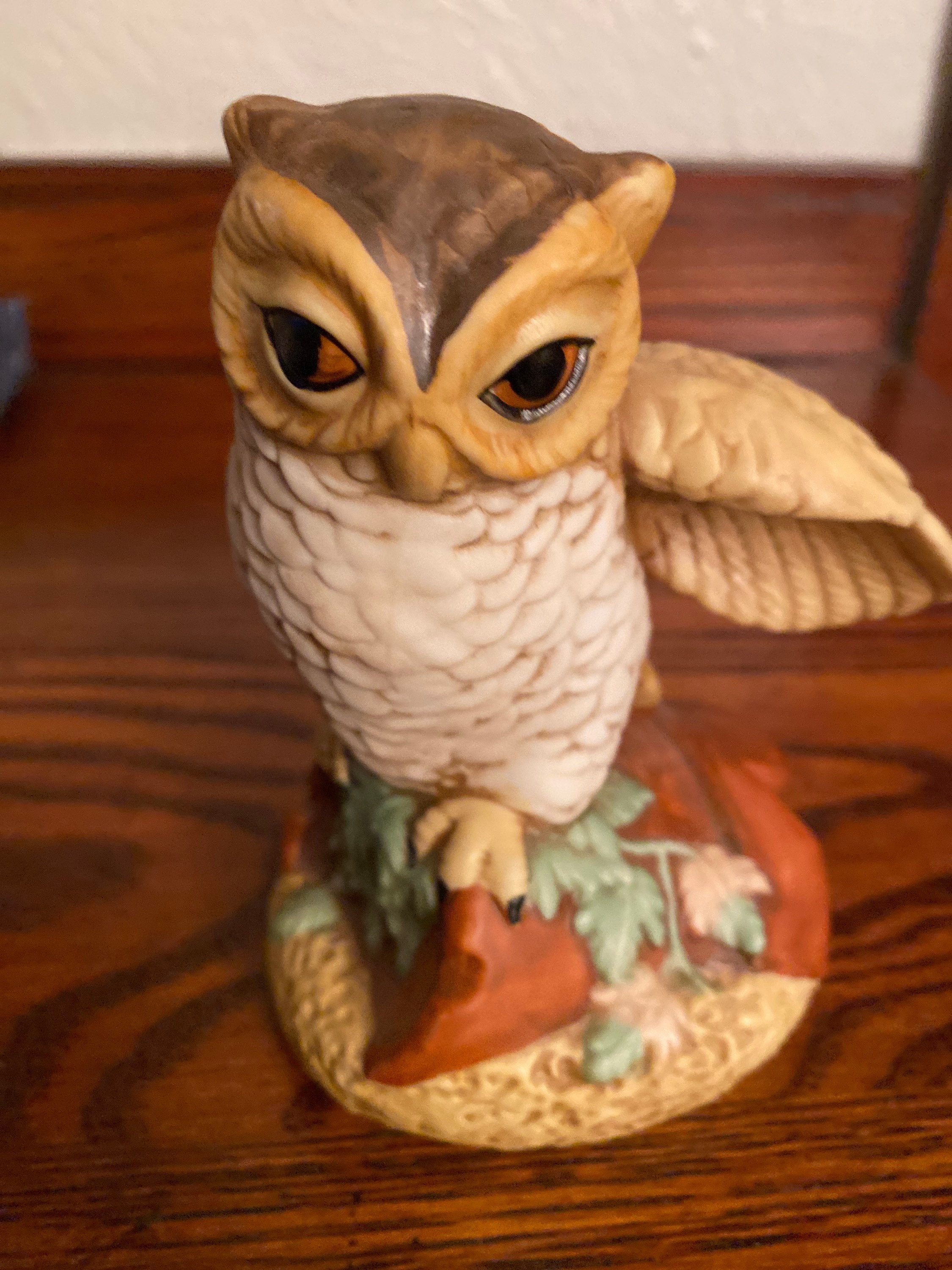 Trio of Vintage Owls Figurines Etsy