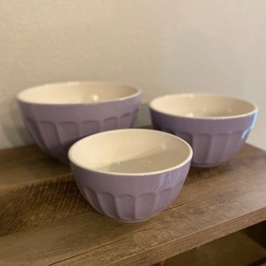 Vintage William Sonoma Mixing Bowls Set of Lavender Australia