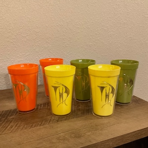 Plastic 70s Tumblers - Etsy