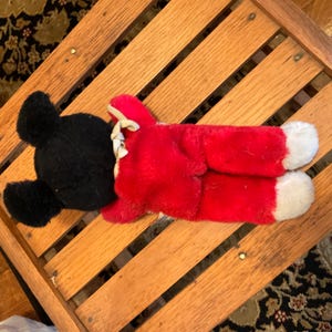 Vintage rubber face Mickey Mouse plush 1960s image 4