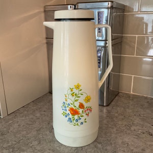 Vintage Floral Thermos Carafe