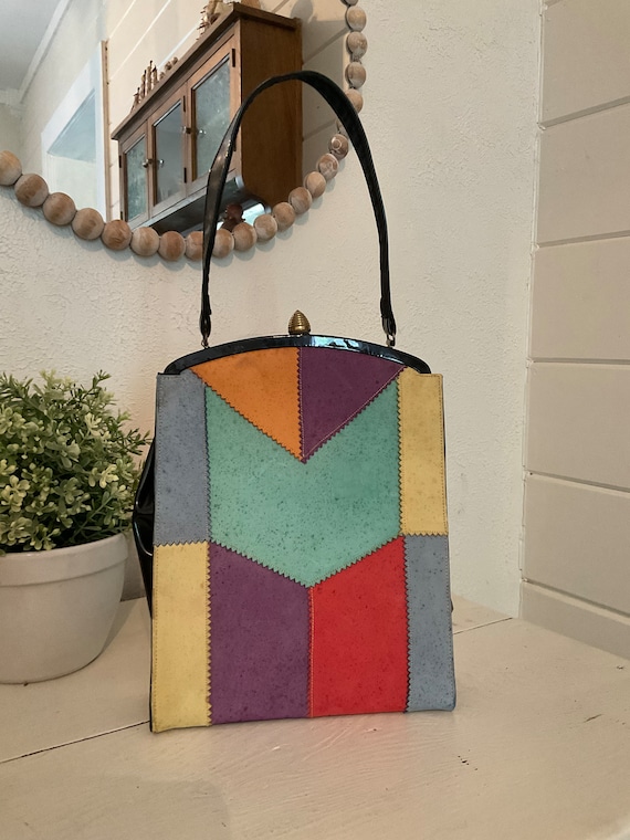 1960s Patchwork Handbag